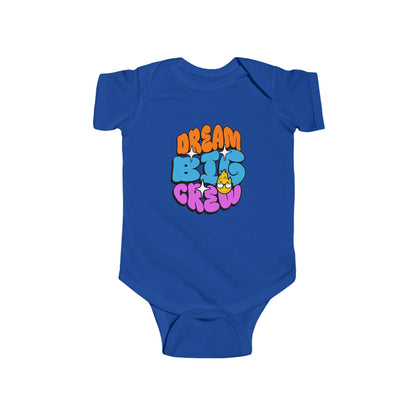 CIASARA Baby Bodysuit Dream Big Crew Infant Bodysuit - Cute Retro Graphic Baby Infant One-Piece Snap Suit Baby Gift UK