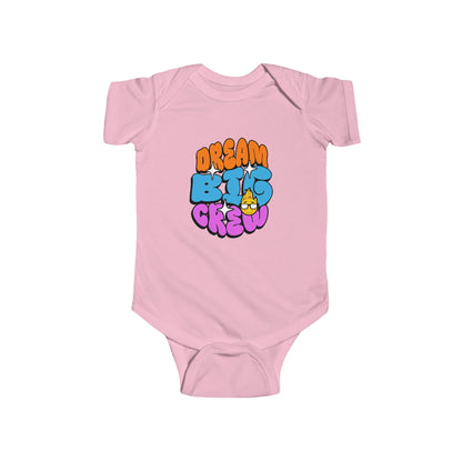 CIASARA Baby Bodysuit Dream Big Crew Infant Bodysuit - Cute Retro Graphic Baby Infant One-Piece Snap Suit Baby Gift UK