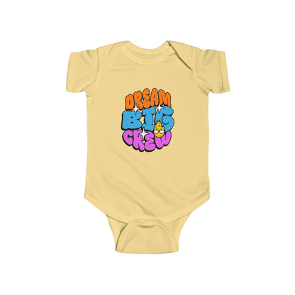 CIASARA Baby Bodysuit Dream Big Crew Infant Bodysuit - Cute Retro Graphic Baby Infant One-Piece Snap Suit Baby Gift UK