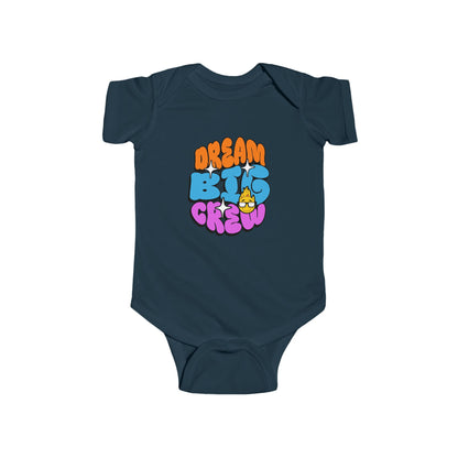 CIASARA Baby Bodysuit Dream Big Crew Infant Bodysuit - Cute Retro Graphic Baby Infant One-Piece Snap Suit Baby Gift UK