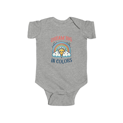 CIASARA Baby Bodysuit Dream Big in Colors Baby Bodysuit Infant One-Piece Snap Suit Baby Gift UK