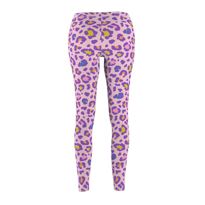 CIASARA Purple Pastel Leopard Print Leggings Women's Leggings All-Over Print UK
