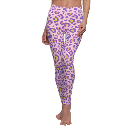 CIASARA Purple Pastel Leopard Print Leggings Women's Leggings All-Over Print UK