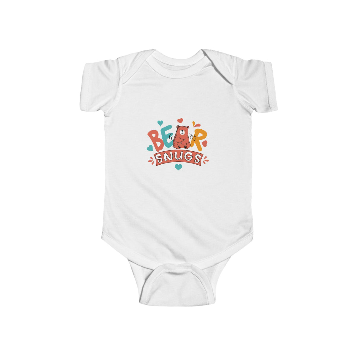 CIASARA Baby Bodysuit Bear Hugs Infant Bodysuit - Cute Baby One-Piece Snap Suit Infant One-Piece Snap Suit Baby Gift UK