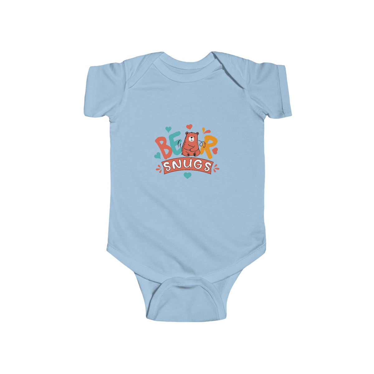 CIASARA Baby Bodysuit Bear Hugs Infant Bodysuit - Cute Baby One-Piece Snap Suit Infant One-Piece Snap Suit Baby Gift UK
