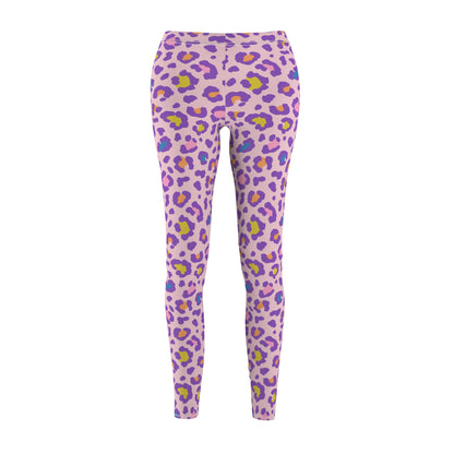 CIASARA Purple Pastel Leopard Print Leggings Women's Leggings All-Over Print UK