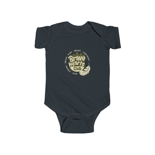 CIASARA Baby Bodysuit Brave Hearts Club Infant Bodysuit Infant One-Piece Snap Suit Baby Gift UK