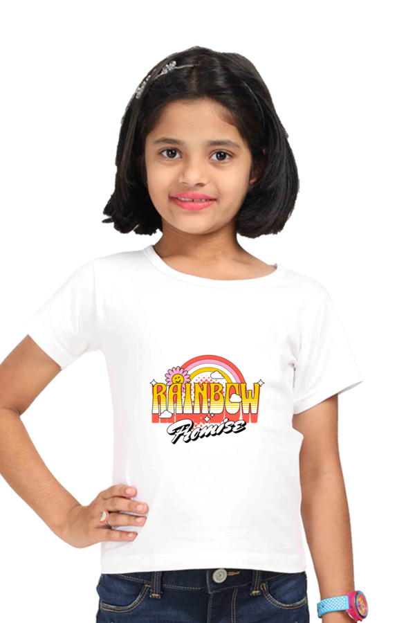 CIASARA Girls Graphic T-Shirt | Rainbow Promise™ Kids T-Shirt