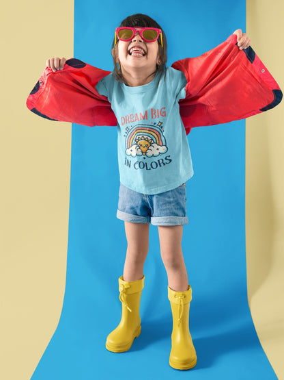 CIASARA Dream Big in Colors T boys graphic T-shirt – detail view, kids cotton tee ages 2–13