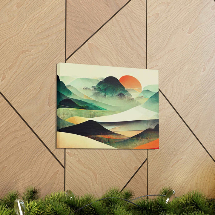 PopularityPro Vibrant Abstract Landscape Canvas Print