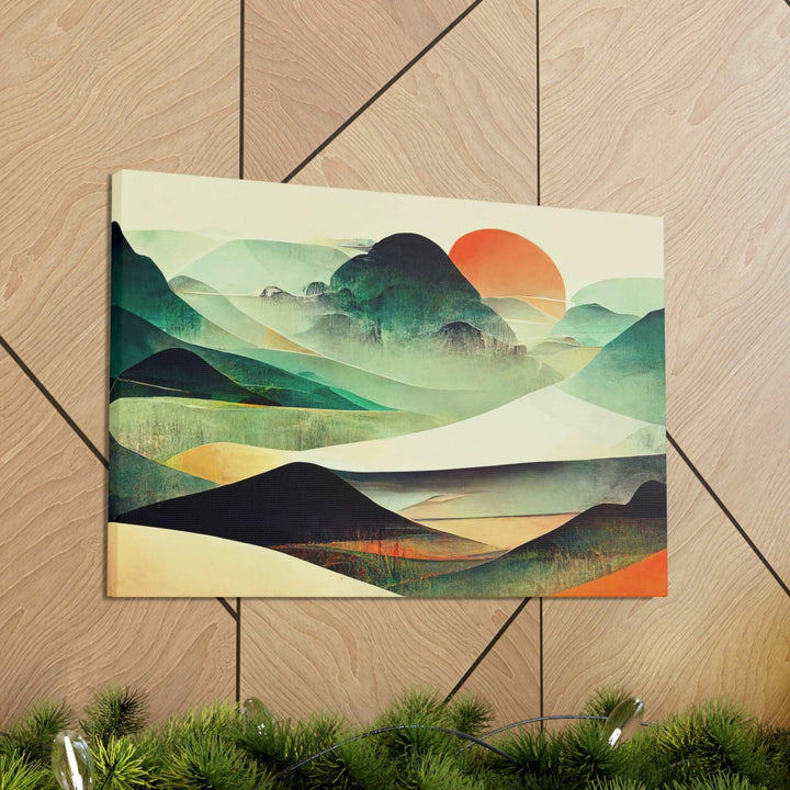 PopularityPro Vibrant Abstract Landscape Canvas Print