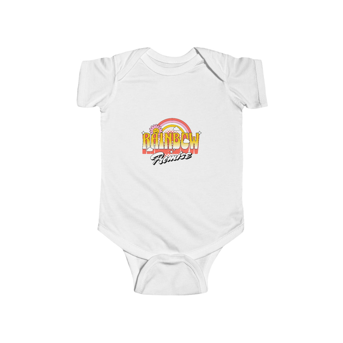 CIASARA Baby Bodysuit Retro Rainbow Mama's Sunshine Infant Bodysuit Infant One-Piece Snap Suit Baby Gift UK
