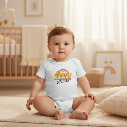 CIASARA Baby Bodysuit Retro Rainbow Mama's Sunshine Infant Bodysuit Infant One-Piece Snap Suit Baby Gift UK