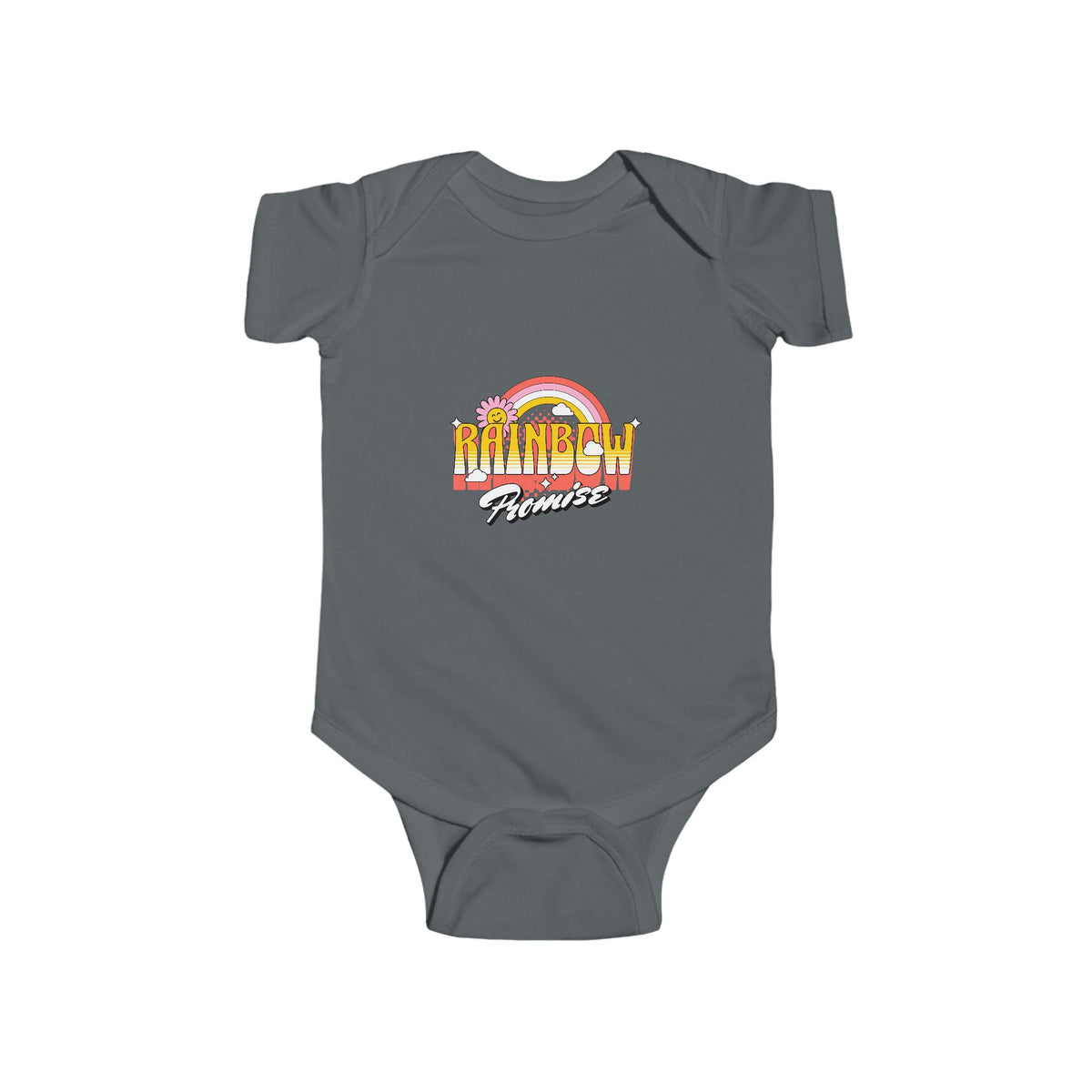 CIASARA Baby Bodysuit Retro Rainbow Mama's Sunshine Infant Bodysuit Infant One-Piece Snap Suit Baby Gift UK