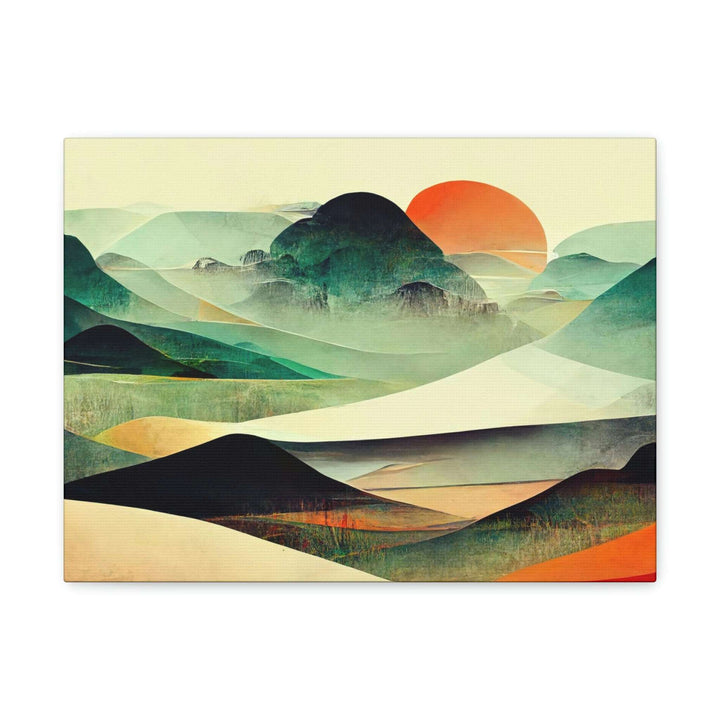 PopularityPro Vibrant Abstract Landscape Canvas Print