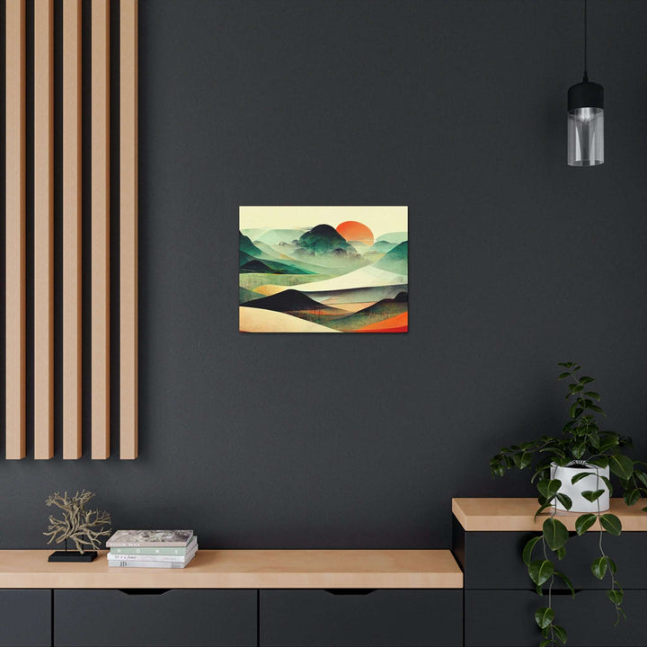 PopularityPro Vibrant Abstract Landscape Canvas Print