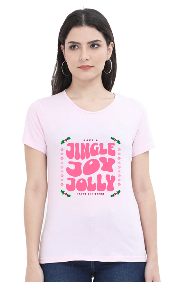 CIASARA Women’s Graphic T-shirt - Have a Jingle Joy Jolly Christmas