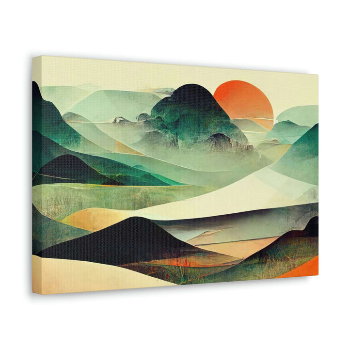 PopularityPro Vibrant Abstract Landscape Canvas Print