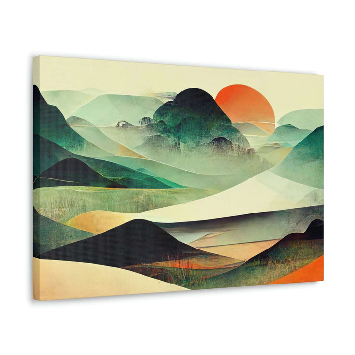 PopularityPro Vibrant Abstract Landscape Canvas Print