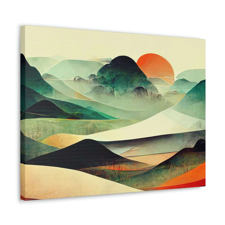 PopularityPro Vibrant Abstract Landscape Canvas Print