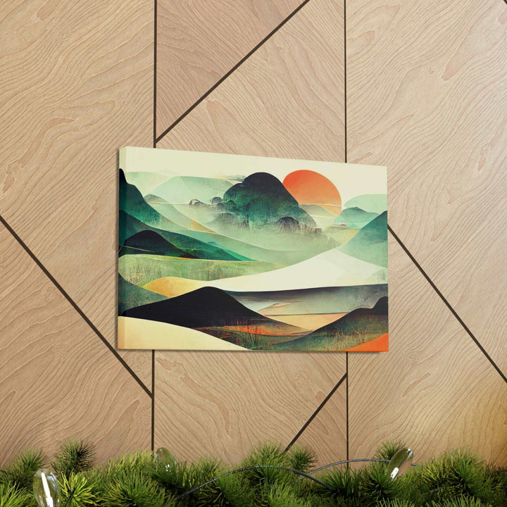 PopularityPro Vibrant Abstract Landscape Canvas Print