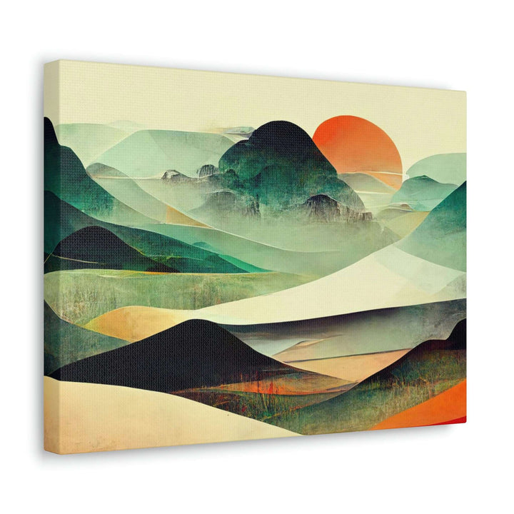 PopularityPro Vibrant Abstract Landscape Canvas Print