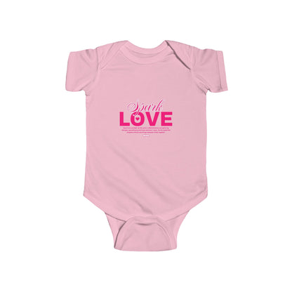 CIASARA Baby Bodysuit Infant Bodysuit Spark Love Pink Script Baby Shower Gift Infant One-Piece Snap Suit Baby Gift UK