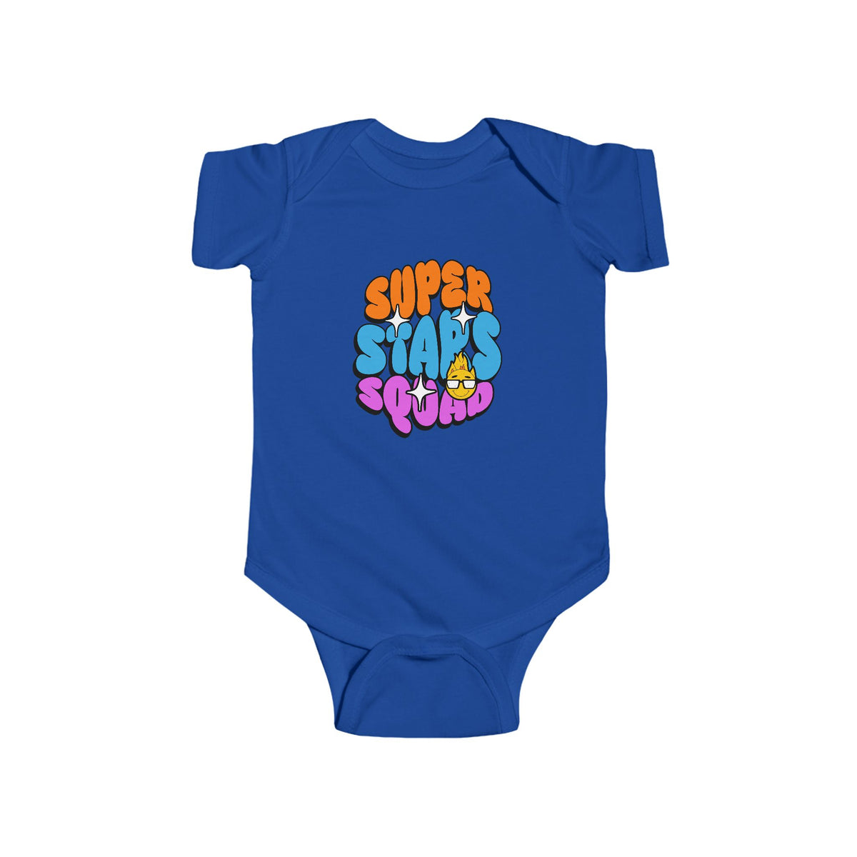 CIASARA Baby Bodysuit Infant Bodysuit Super Stars Squad Retro Graphic Baby Infant One-Piece Snap Suit Baby Gift UK