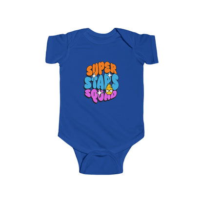 CIASARA Baby Bodysuit Infant Bodysuit Super Stars Squad Retro Graphic Baby Infant One-Piece Snap Suit Baby Gift UK