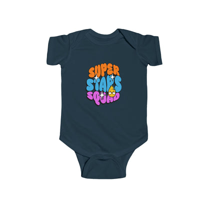 CIASARA Baby Bodysuit Infant Bodysuit Super Stars Squad Retro Graphic Baby Infant One-Piece Snap Suit Baby Gift UK