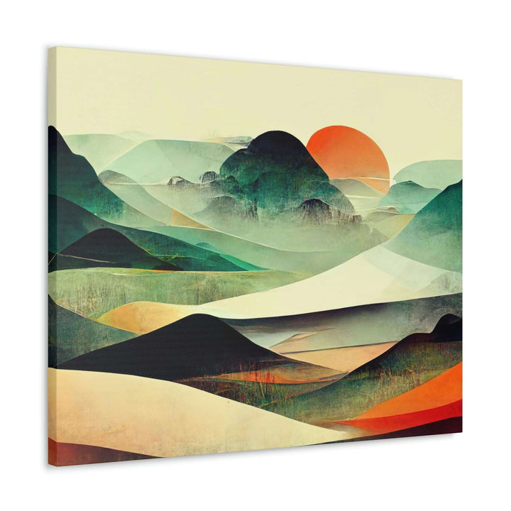 PopularityPro Vibrant Abstract Landscape Canvas Print