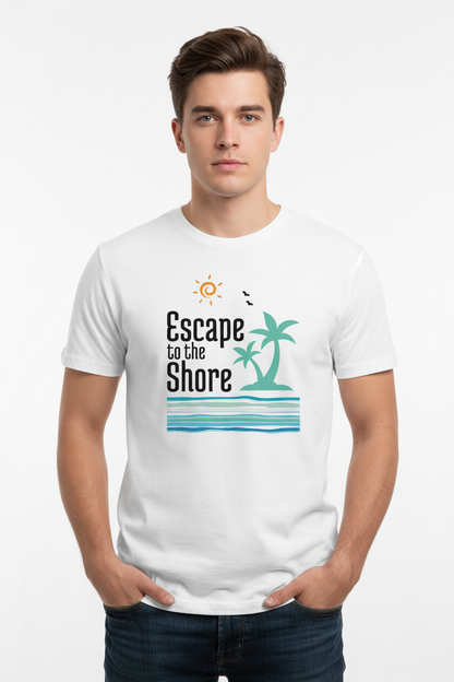 CIASARA Escape to the Shore Beach Graphic T-Shirt Women's Graphic Tee UK