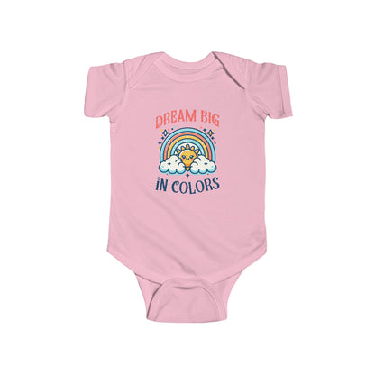 CIASARA Baby Bodysuit Dream Big in Colors Baby Bodysuit Infant One-Piece Snap Suit Baby Gift UK