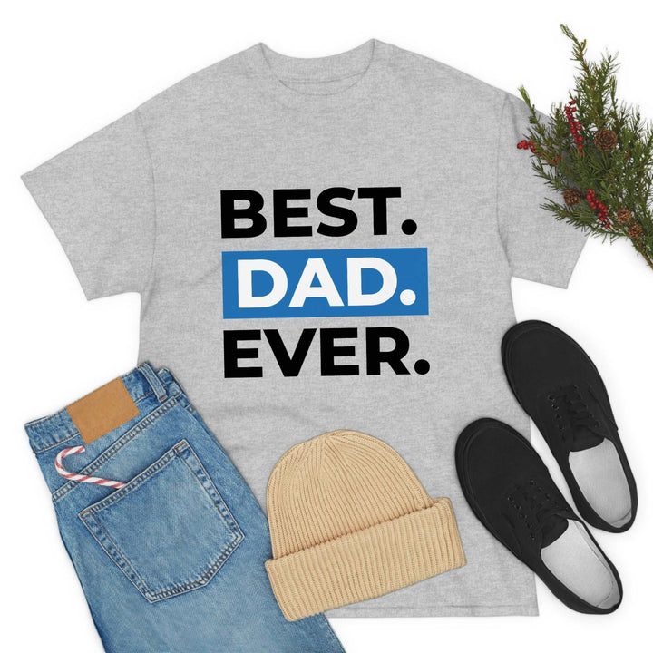 Best Dad Ever Men's Cotton Tee by PopularityPro CIASARA