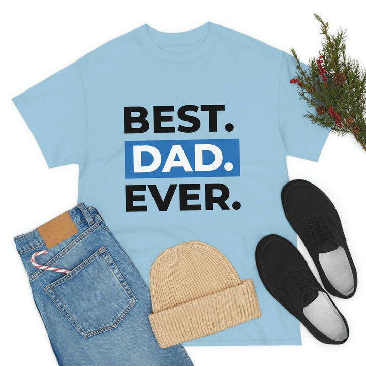 Best Dad Ever Men's Cotton Tee by PopularityPro CIASARA