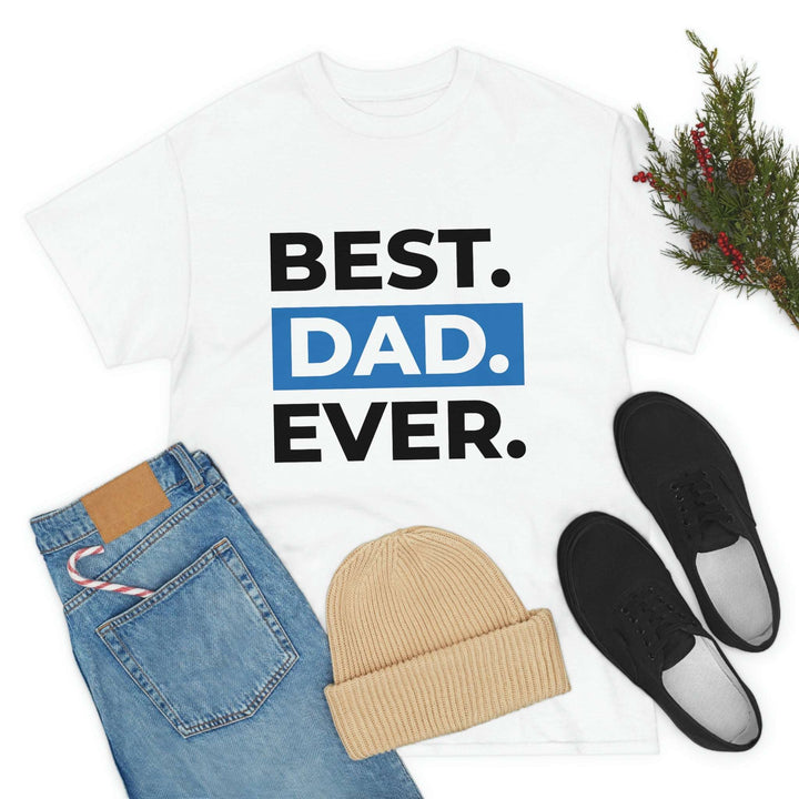 Best Dad Ever Men's Cotton Tee by PopularityPro CIASARA