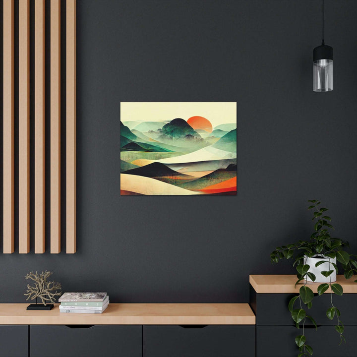 PopularityPro Vibrant Abstract Landscape Canvas Print