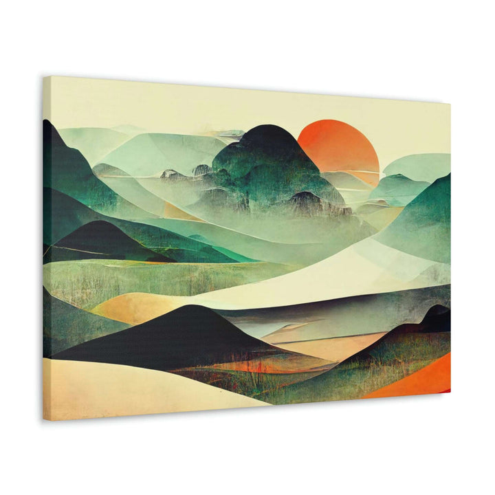 PopularityPro Vibrant Abstract Landscape Canvas Print