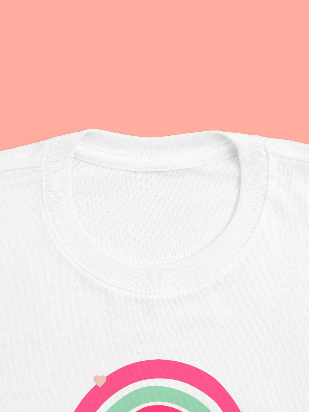 CIASARA cute rainbow toddler t-shirt in white with colorful rainbow design on soft fabric