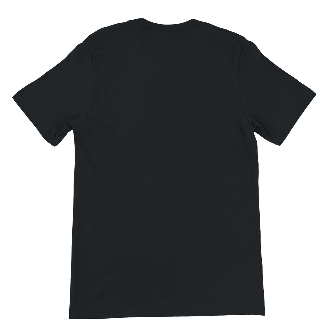 CIASARA men's black dad mode activated t-shirt shown from the back with short sleeves
