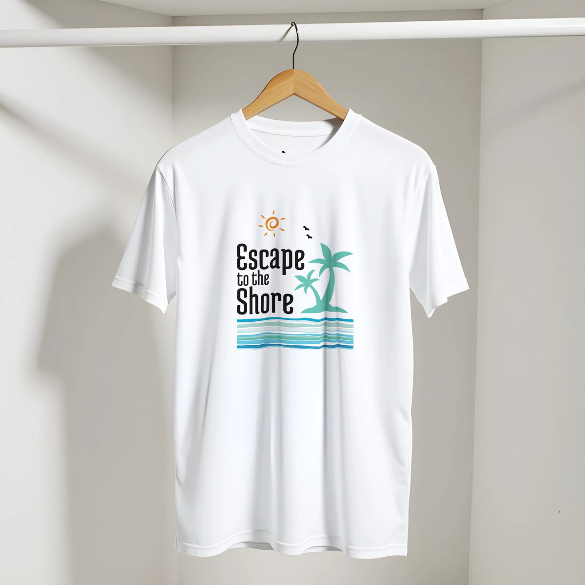 CIASARA Escape to the Shore Beach Graphic T-Shirt Women's Graphic Tee UK