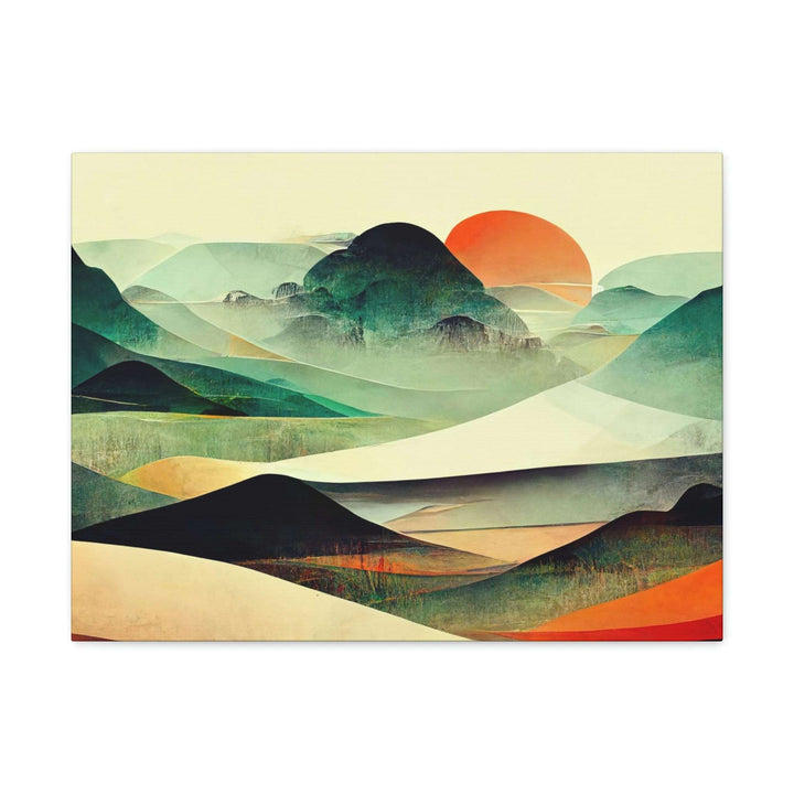 PopularityPro Vibrant Abstract Landscape Canvas Print