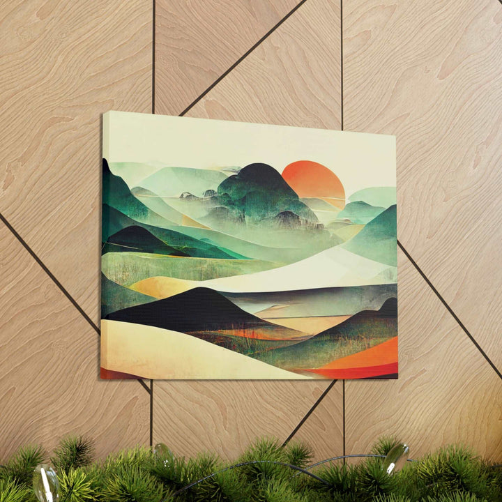 PopularityPro Vibrant Abstract Landscape Canvas Print