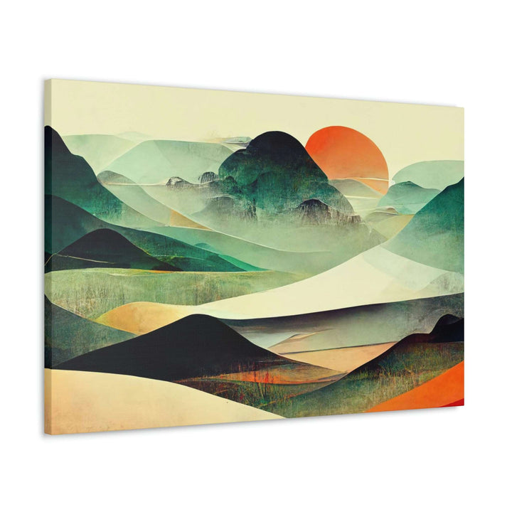 PopularityPro Vibrant Abstract Landscape Canvas Print