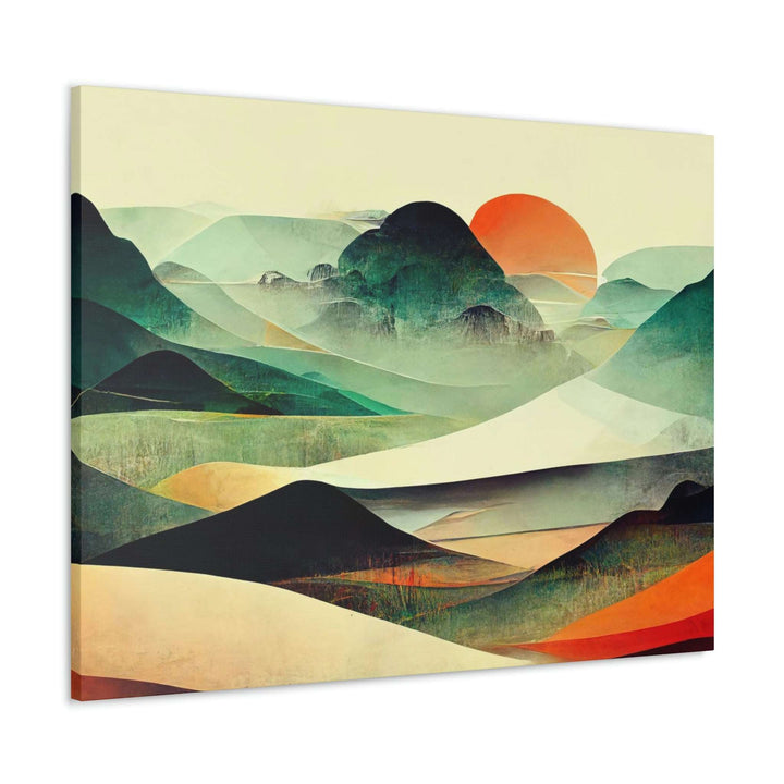 PopularityPro Vibrant Abstract Landscape Canvas Print