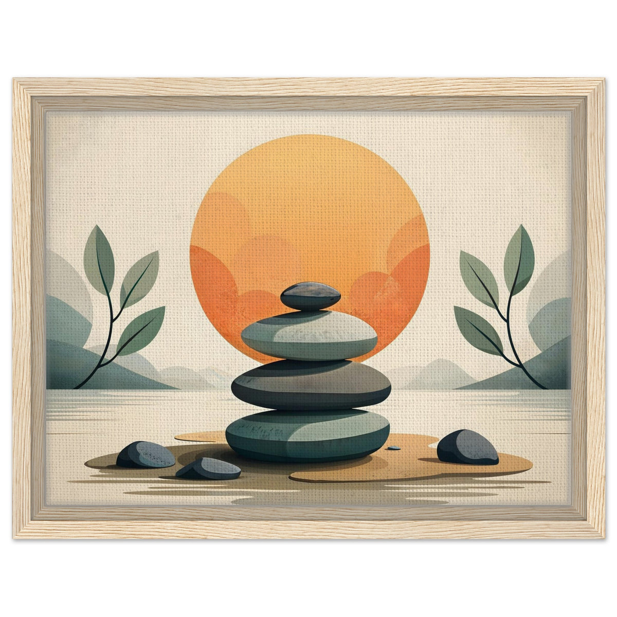 Shop zen stone stack wall art from CIASARA - Image-4