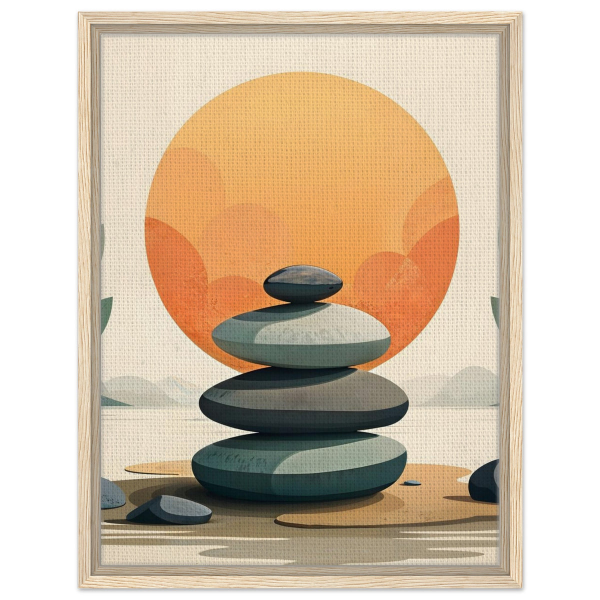 Shop zen stone stack wall art from CIASARA - Image-12