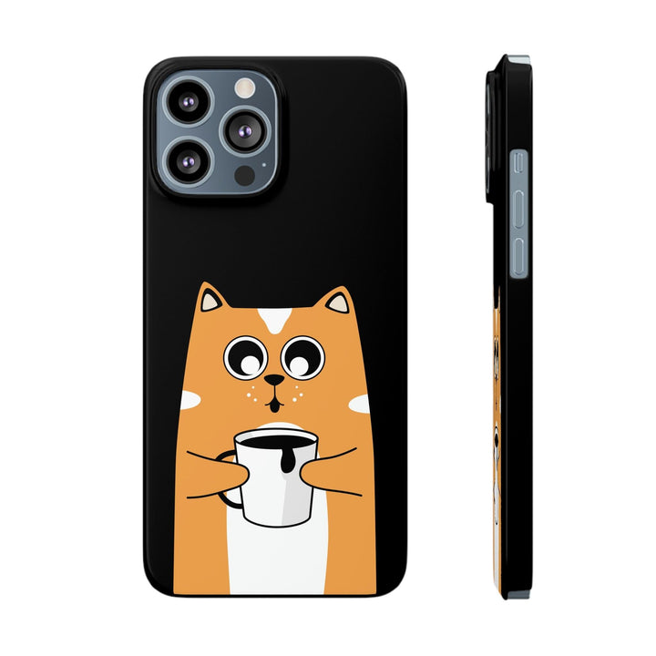 PopularityPro Slim iPhone Case with Smart Cat Design Print, Case-Mate - CIASARA