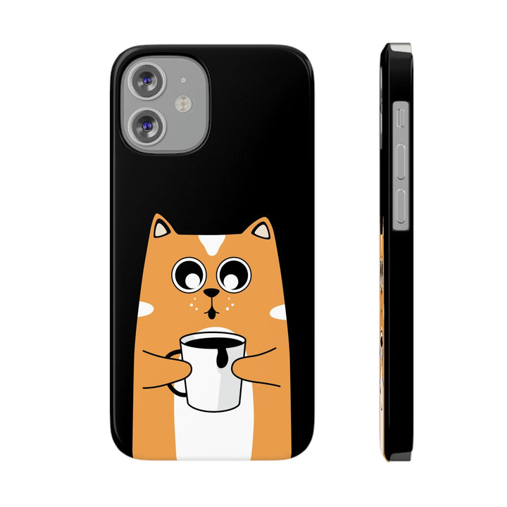 PopularityPro Slim iPhone Case with Smart Cat Design Print, Case-Mate - CIASARA