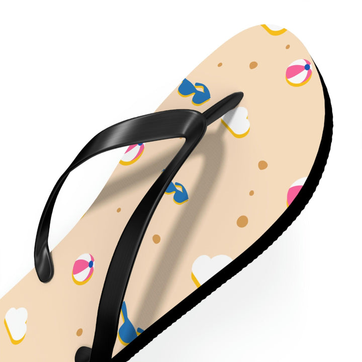 Women's Flip Flops with beach art pattern for Summer Escapades - CIASARA